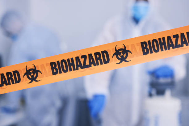Professional Biohazard Cleanup technician working in Bladensburg, MD